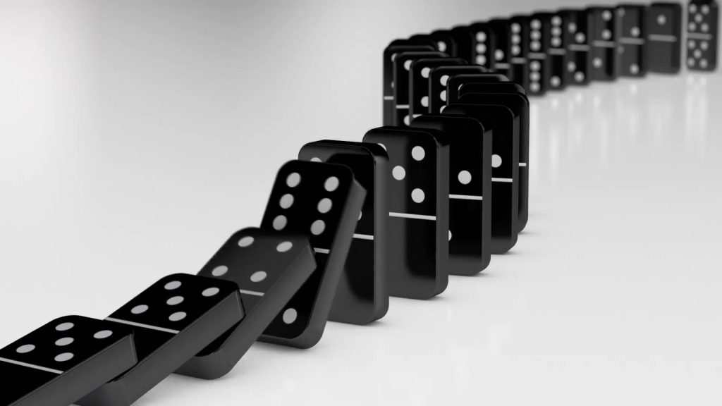 Dominos falling