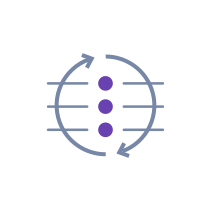 three dots and cycle billing icon