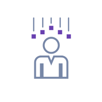 person with squares icon