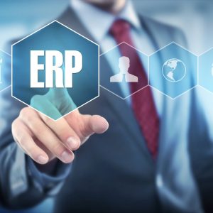 ERP graphic button being pressed